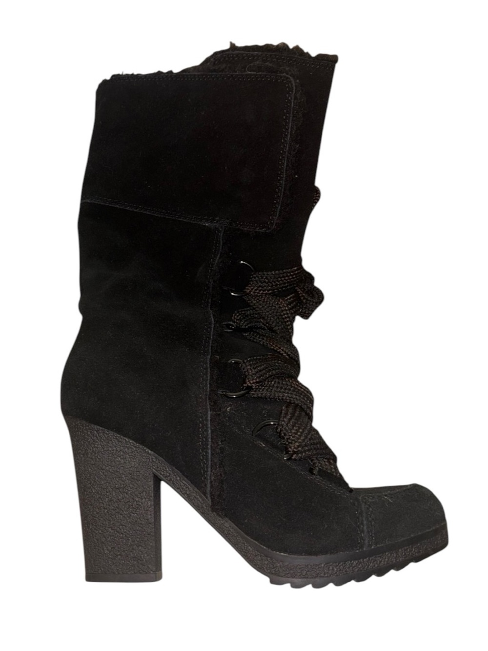 Nine West Lace-up Heeled Combat/Winter Bboots